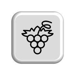 Grape icon 3D design template