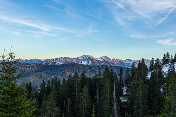Fototapeta premium Panoramablick Alpen
