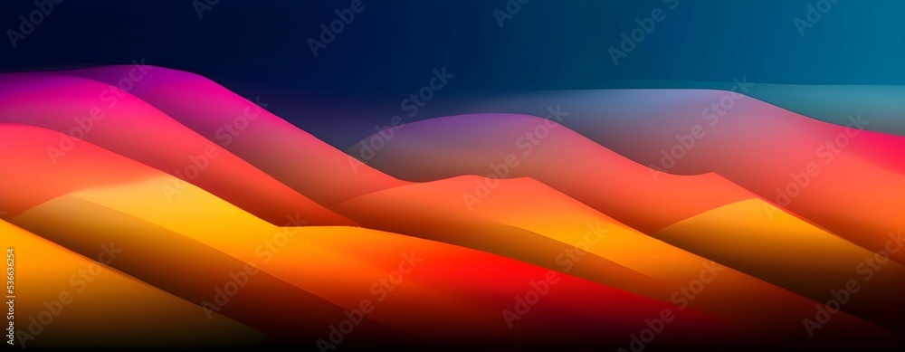 Poster abstract background illustration of colorful lines in forms of mountains for wallpaper