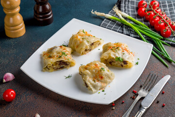 Hanum Uzbek cuisine on dark stone table