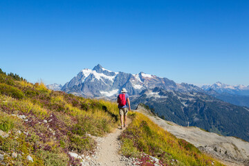 Fototapeta premium Hike in mountains