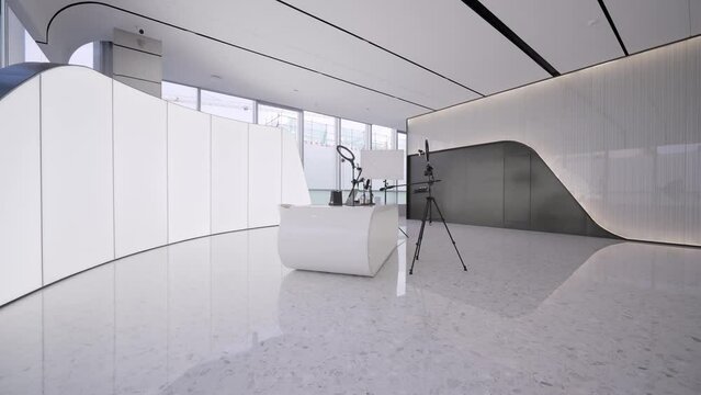 modern hall for live webcast in company