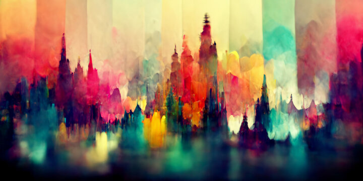 Blurred colorful wallpaper background © Ilugram 