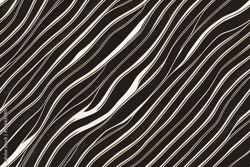Poster 2d illustration of the gray pattern of lines abstract background. 2d.