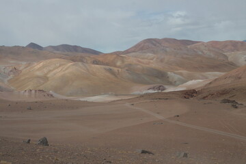Fototapeta na wymiar Desert landscape of northwestern Argentina 