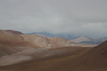 Fototapeta na wymiar Desert landscape of northwestern Argentina 