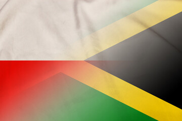 Poland and Jamaica political flag transborder negotiation JAM POL