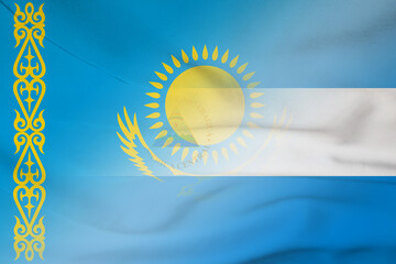 Kazakhstan and Nicaragua state flag transborder negotiation NIC KAZ