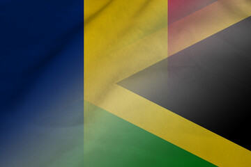 Chad and Jamaica state flag transborder relations JAM CHL
