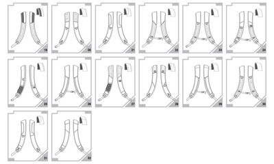 backpack straps vector