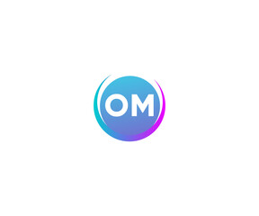 Letter OM Logo, creative om logo icon vector for business - obrazy, fototapety, plakaty