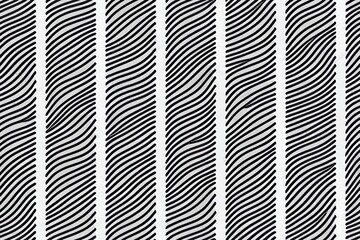 2d seamless pattern. Modern stylish texture. Geometric striped ornament. Monochrome linear braids