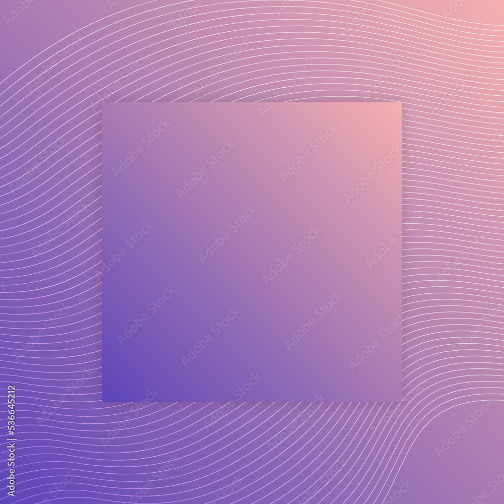 Aufkleber color gradient background template with square place for text. abstract gradient square template for