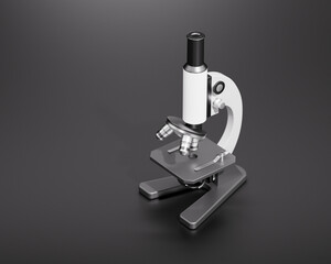 3d rendering microscope title picture