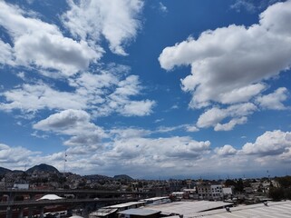 clouds over the mountains