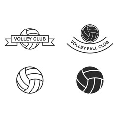 Fototapeta premium Volley ball logo vector