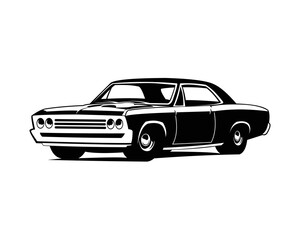 Obraz na płótnie Canvas Vintage muscle car vector illustration.