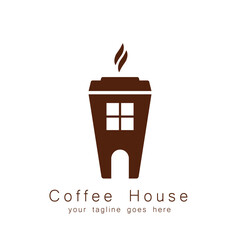 coffee cup logo icon design 