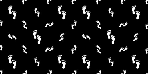 Foot Print Icon Seamless Pattern M_2203003