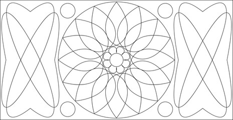 Geometric Coloring Page M_2203012