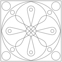 Geometric Coloring Page M_2203021