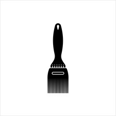 Pastry Brush Icon, Basting Brush Icon, Utensil Used To Oil, Glaze, Spread Butter On Food
