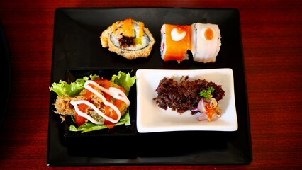 Delicious food specially served looks so delicious it makes people hungry