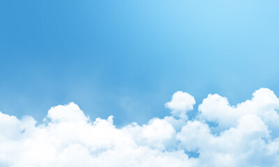 Sky and white cloud on daytime background on nature, beautiful scenic sky nature view.