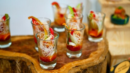 Delicious food specially served looks so delicious it makes people hungry