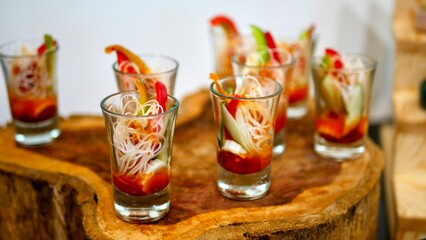 Delicious food specially served looks so delicious it makes people hungry