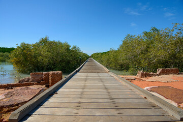 Fototapeta premium Streeter's Jetty, Broome in Western Australia, Australia