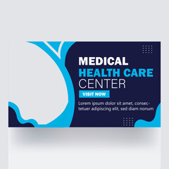 medical health care thumbnail design center banner post template cover clinic post doctoral banner thumbnail template
