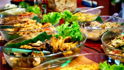 Delicious food specially served looks so delicious it makes people hungry