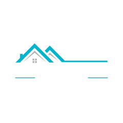 Real estate logo design. Abstract home logo design