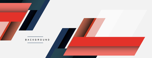Obraz premium Vector background. Abstract overlapping color lines design with shadow effects. Illustration for wallpaper banner background or landing page
