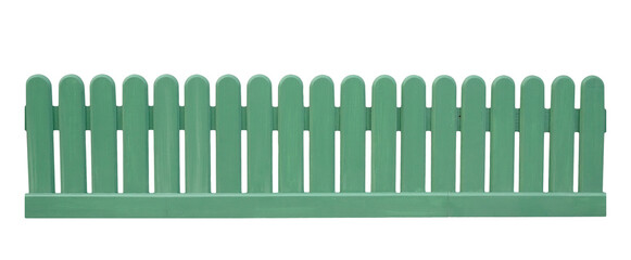 green fence isolated