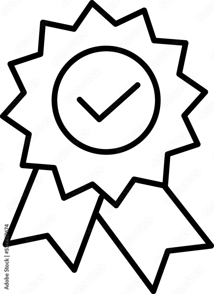Poster quality vector icon. award in modern design style for web site and mobile app.eps