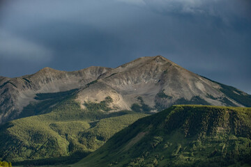 clouds over the mountains
