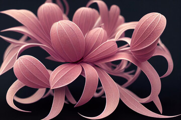 3D rendering beautiful Bouquet of flowers