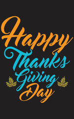 Happy Thanksgiving Celebration T-Shirt Design