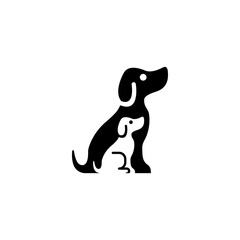 Dog logo design vector template