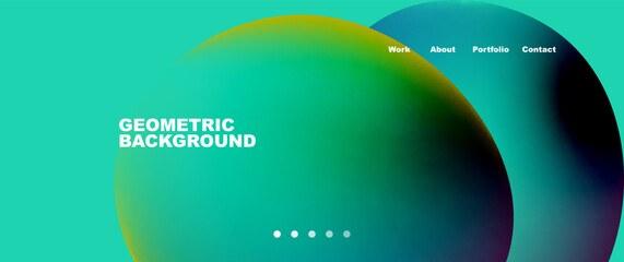 Fluid shapes vector abstract background