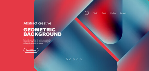 Liquid shapes with flowing gradient colors. Geometric circle round triangles. Vector illustration for wallpaper, banner, background, leaflet, catalog, cover, flyer