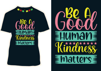 Fototapeta premium World kindness Day T-shirt design