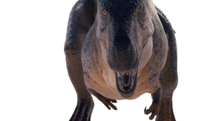 dinosaur king acrocanthosaurus. acrocanthosaurus dinosaur on a blank background PNG