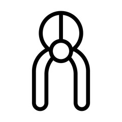 Obraz premium pliers line icon illustration vector graphic