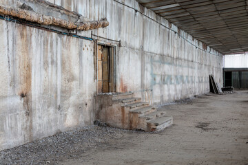View of the technical floor of the old building