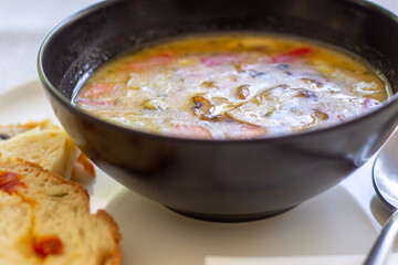 soup with meat