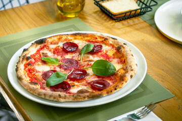 pizza with mushrooms