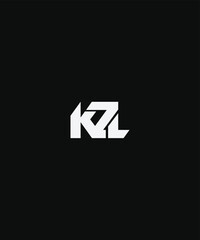 The minimalistic abstract KZL initial logo is suitable for sports or clothing lines and the technology is made masculine and energetic